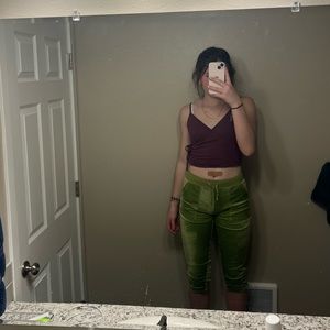 Green Track suit sweats